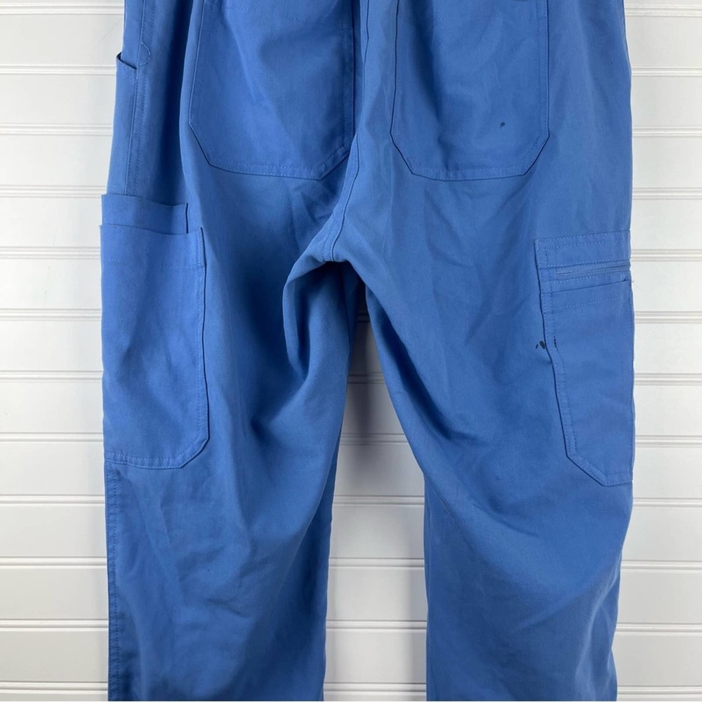 Figs Yola Skinny Tapered Leg Scrub Pant in Ceil Blue Size Small TALL - Picture 10 of 16